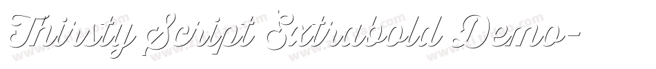 Thirsty Script Extrabold Demo字体转换